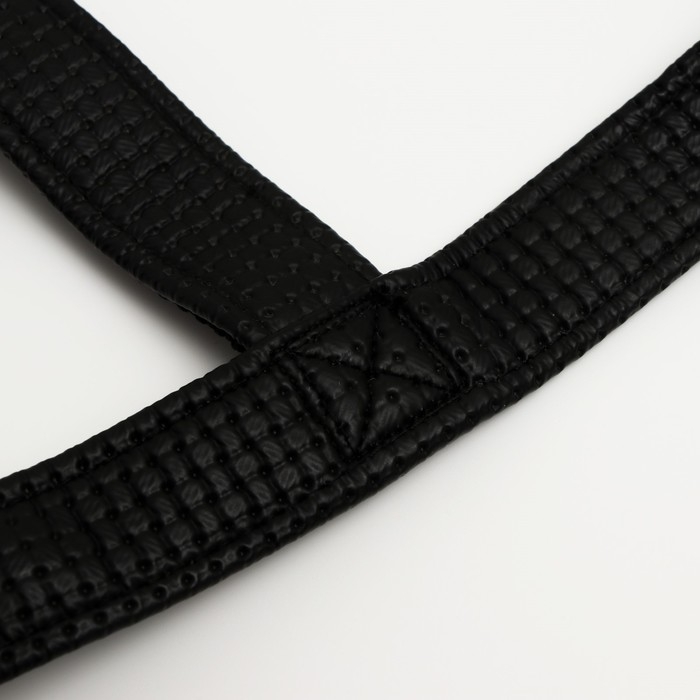 Шлейка Шлейка "Комфорт" комбинированная, 2,5 см, ОШ 55-60 см, ОГ 60-65 см, чёрная