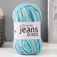 Пряжа "Jeans crazy" 55% хлопок, 45% акрил 160м/50гр (7204  принт)