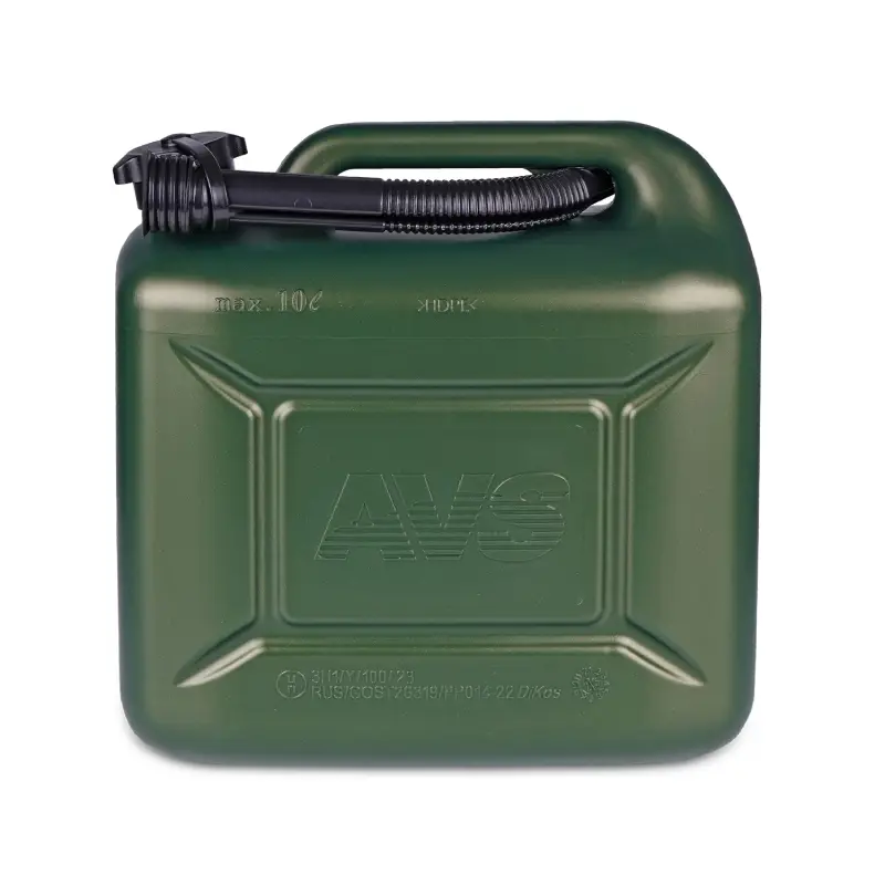 Канистра топливная пластик 10л. (тёмн.зелён.) AVS TPK-Z 10