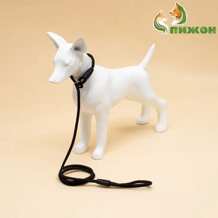 Ринговка для собак, 130&times;0.8 см, чёрная