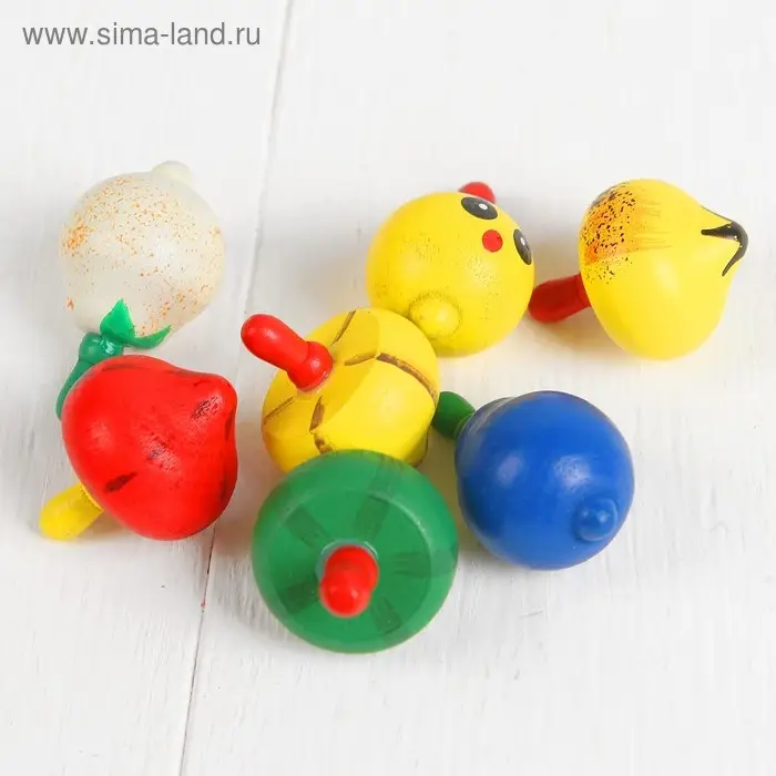 Волчок «Овощи и фрукты», МИКС Волчок «Овощи и фрукты», МИКС