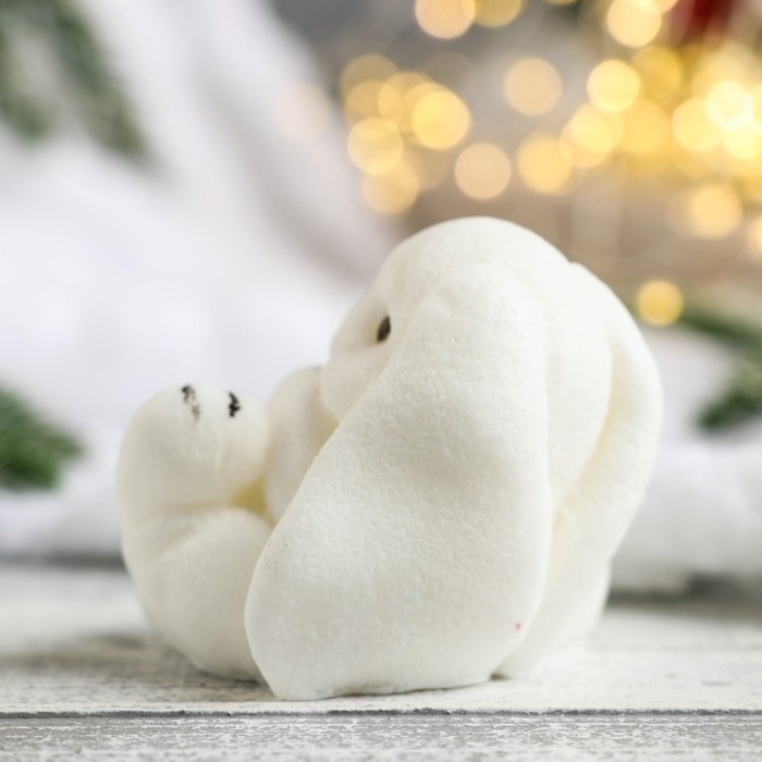 Фигурное мыло Фигурное мыло "Кролик Абрикосик" белый, 95гр, 7х7х6см