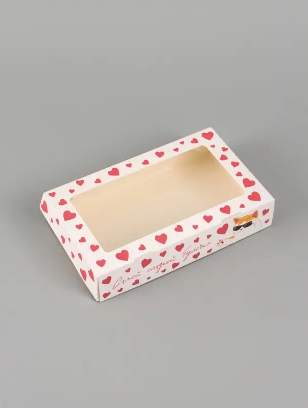 Коробка подарочная складная &laquo;Подарок&raquo;, 20&times;12&times;4 см, с окном