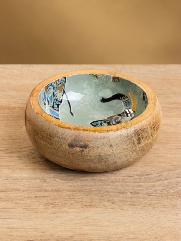 Набор розеток на подносе  Набор розеток на подносе "Мудрый слон" (3 шт) дерево манго 33,5х13х6,5 см