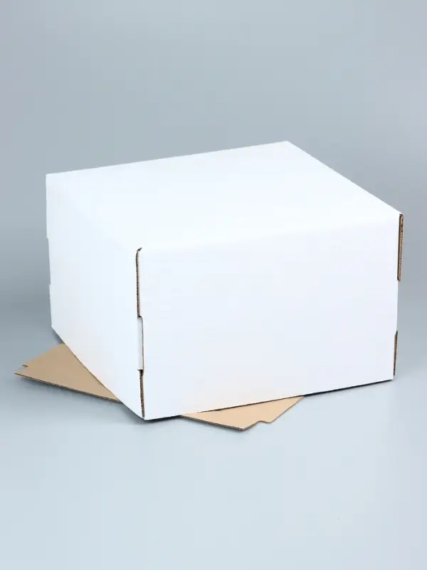 Коробка под торт, белая, 30&times;30&times;19 см