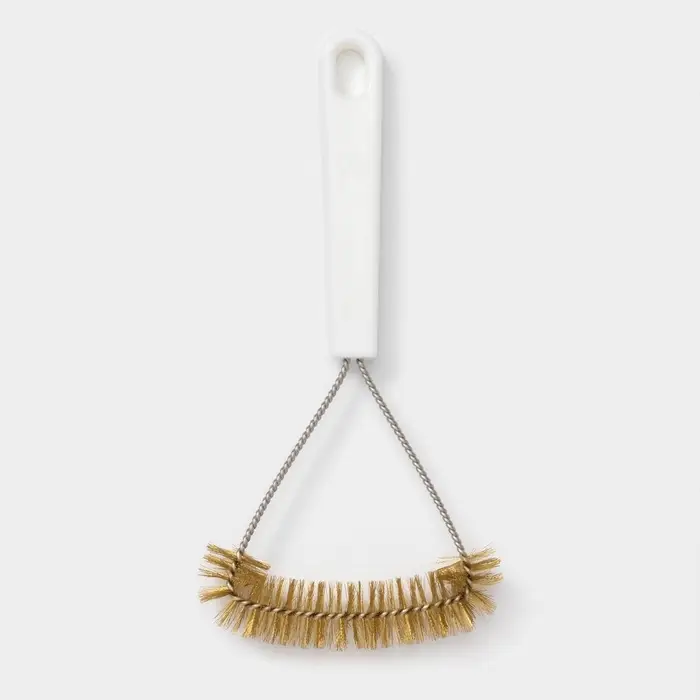 Щётка для чистки посуды и решёток-гриль Доляна, 23.5&times;11 см, с металлической щетиной