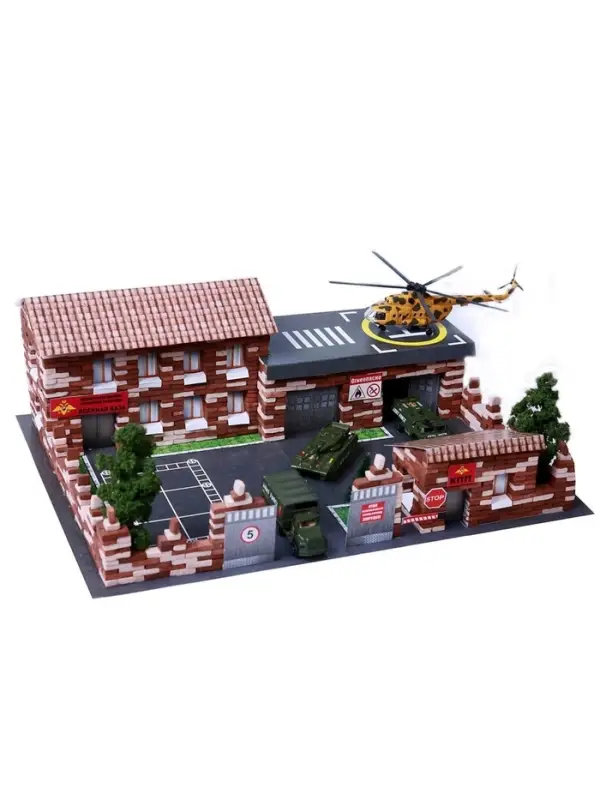 Конструктор из кирпичиков Архитектурное моделирование &laquo;Военная база&raquo;, 1460 деталей
