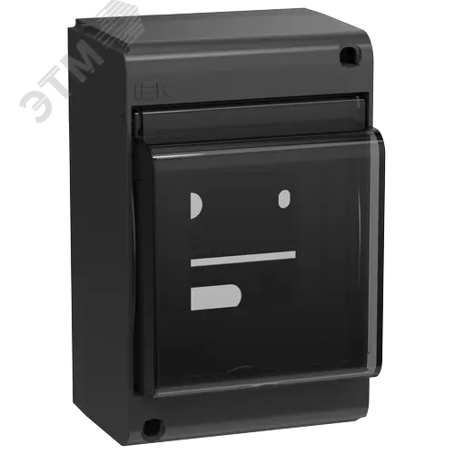 UNION Mini Корпус пластик. КМПн-4 IP30 черный IEK