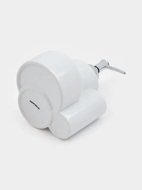 Дозатор для моющего средства Доляна &laquo;Милитари&raquo;, 370 мл, с губкой и щёткой, белый