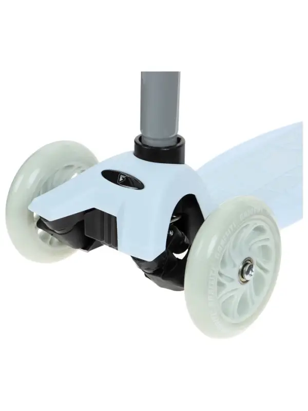 Самокат GRAFFITI Baby, колёса световые PU 120/70 мм, ABEC 7, серый