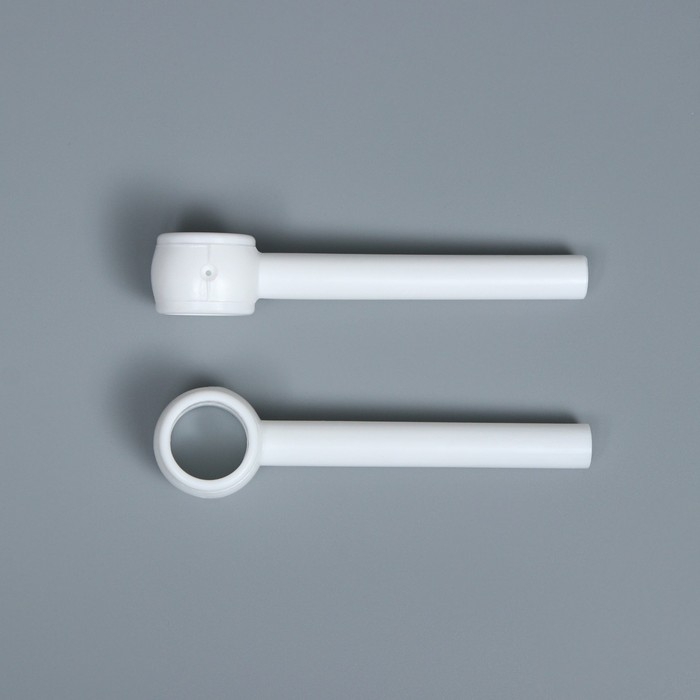 Карниз металлический настенный однорядный, ширина 200 см, цвет белый Карниз металлический настенный однорядный, ширина 200 см, цвет белый