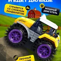Трактор-перёвертыш &laquo;Хозяин фермы&raquo;, работает от батареек, цвет жёлтый