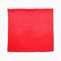 Лоскут ткани длинноворсовый на трикотажной основе, 50х50, цвет красный