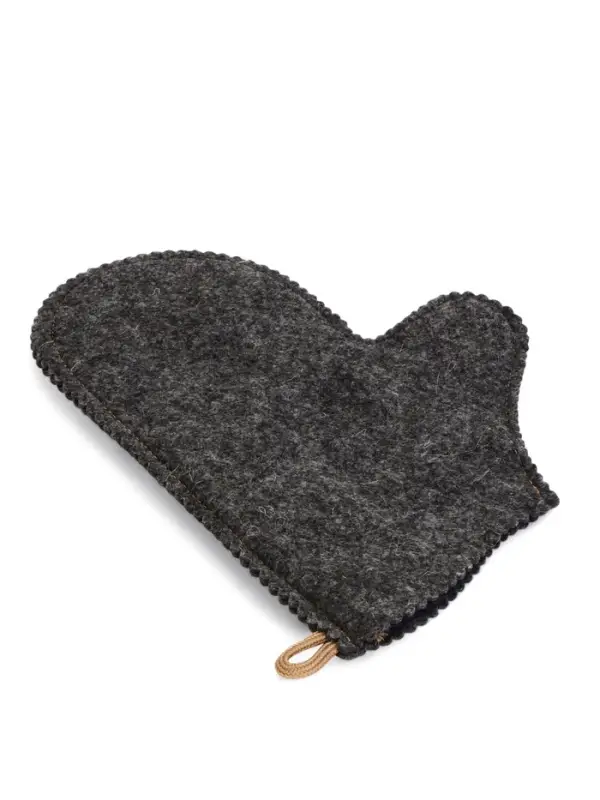 Рукавица для бани вышивка Рукавица для бани вышивка "На удачу", темная