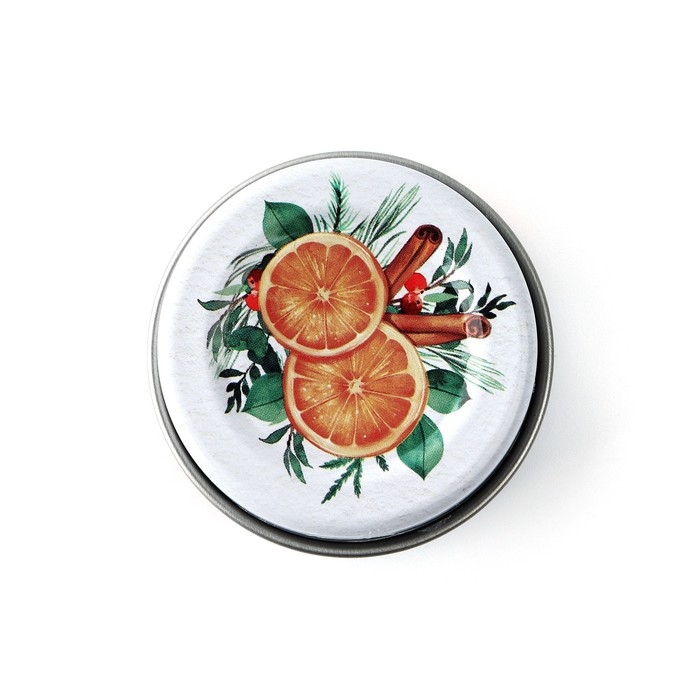 Свеча новогодняя в железной банке «Новый год: Счастья«Новый год: аромат апельсин, 4.8 см Свеча новогодняя в железной банке «Новый год: Счастья«Новый год: аромат апельсин, 4.8 см