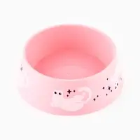 Миска пластиковая "Котики", розовая 300 мл