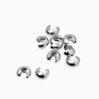 Набор для создания украшений "База" тросик, кримпы, шапочка, протектор, кольца, 61 пред, цв серебро