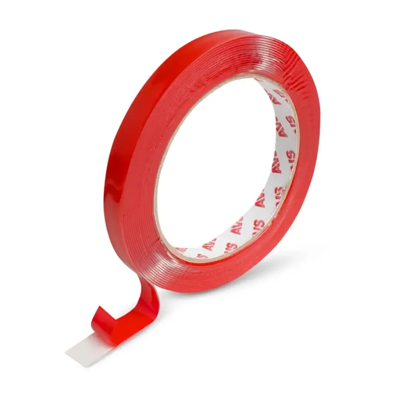 Лента клейкая двусторонняя AVS SCH-028 12 mm x 5 m акриловая основа (прозрачная)