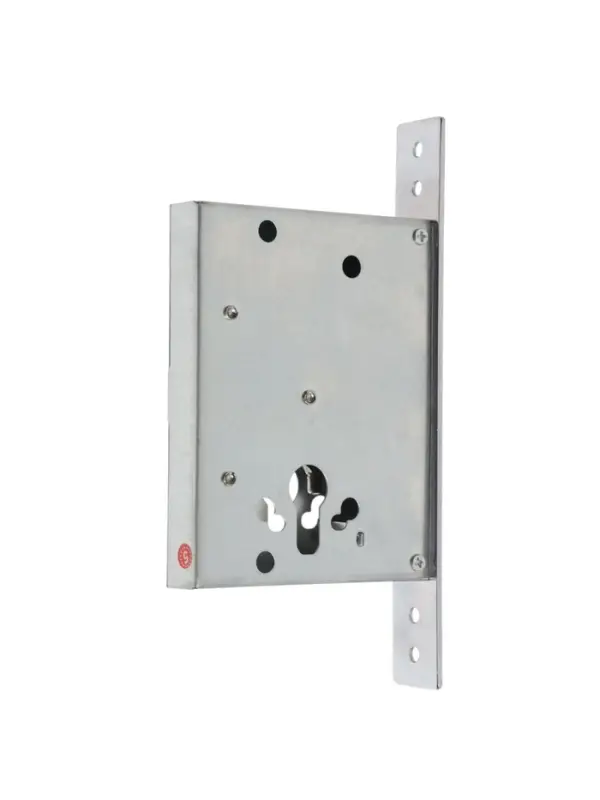 Корпус замка LOCKLAND для металлических дверей, без цилиндрового механизма, хром