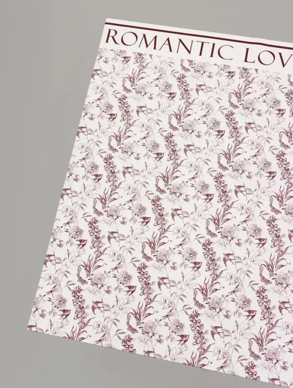 Пленка для цветов и букетов &laquo;Романтика&raquo;, винный, 57&times;57 см