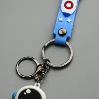 Брелок для ключей на кольце &laquo;Космонавт в бело-голубом скафандре&raquo;, с браслетом и карабином, 4.5&times;2.4&times;3.2 см МИКС