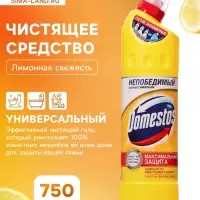 Универсальное чистящее средство Domestos &laquo;Лимонная свежесть&raquo;, 750 мл