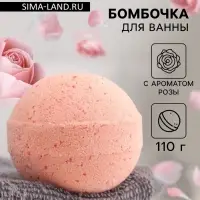 Бомбочка для ванн Добропаровъ с морской солью &laquo;роза&raquo; 110 г