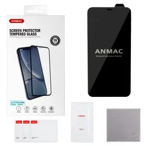 Защитное стекло для iPhone 11 Pro Max 3D ANMAC черное усиленное Арт. 1137195