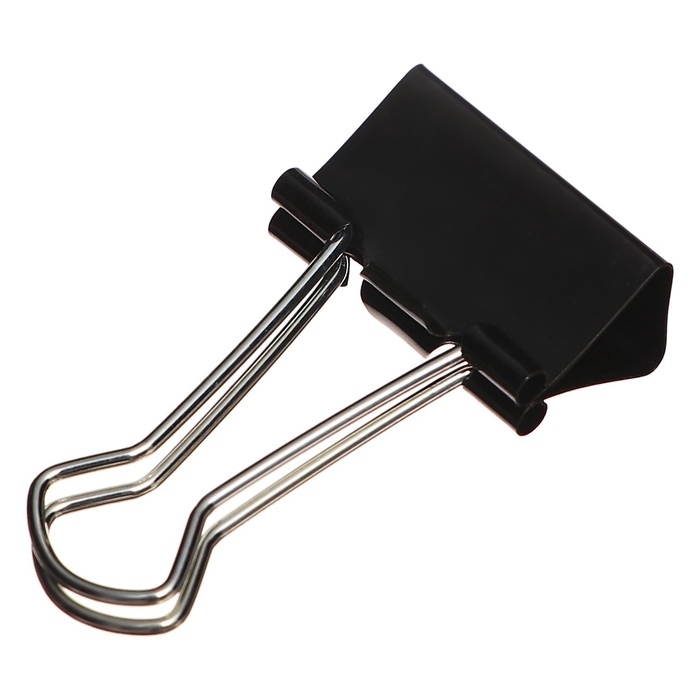 Набор зажимов для бумаг 19 мм, 40 штук, в пластиковой тубе, черные Набор зажимов для бумаг 19 мм, 40 штук, в пластиковой тубе, черные