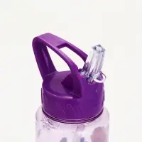 Бутылка пластиковая с трубочкой-непроливайкой &laquo;Снежная принцесса&raquo;, 750 мл