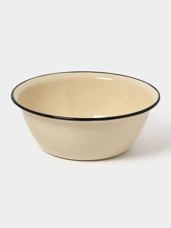 Миска эмалированная, 4 л, слоновая, кости