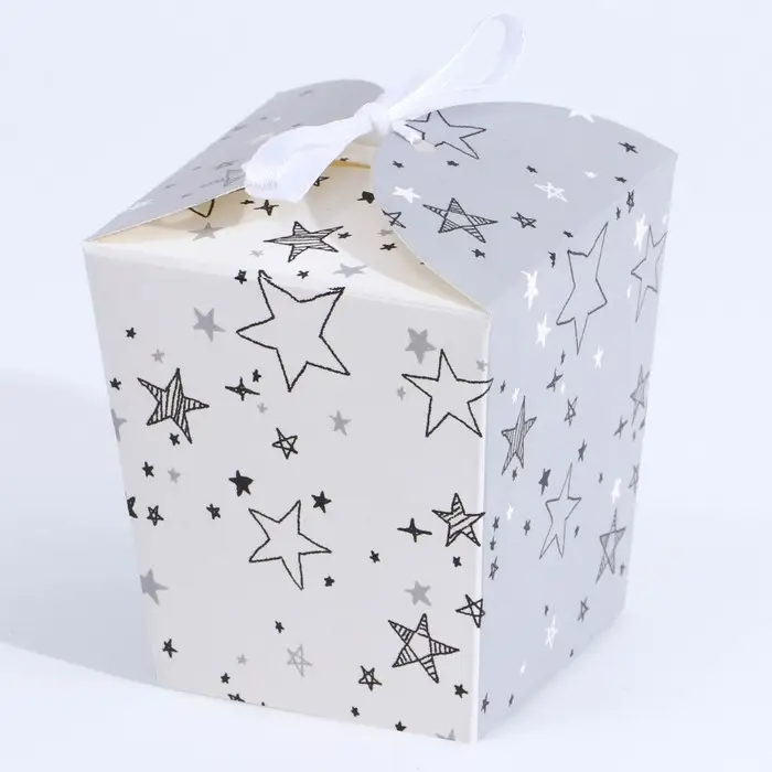 Коробка бонбоньерка, упаковка подарочная, «Звёзды», 8 х 7.5 х 6 см см Коробка бонбоньерка, упаковка подарочная, «Звёзды», 8 х 7.5 х 6 см см