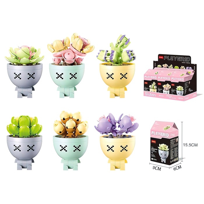 Конструктор  Конструктор "Цветы в горшочке",  В