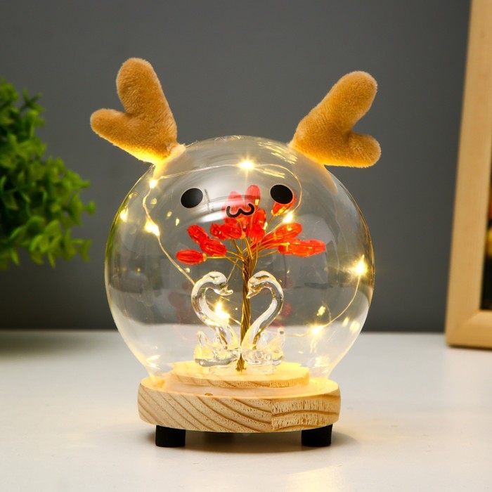 Ночник Ночник "Лосяш" LED от батареек 3хLR44 10,5х10,5х15 см RISALUX