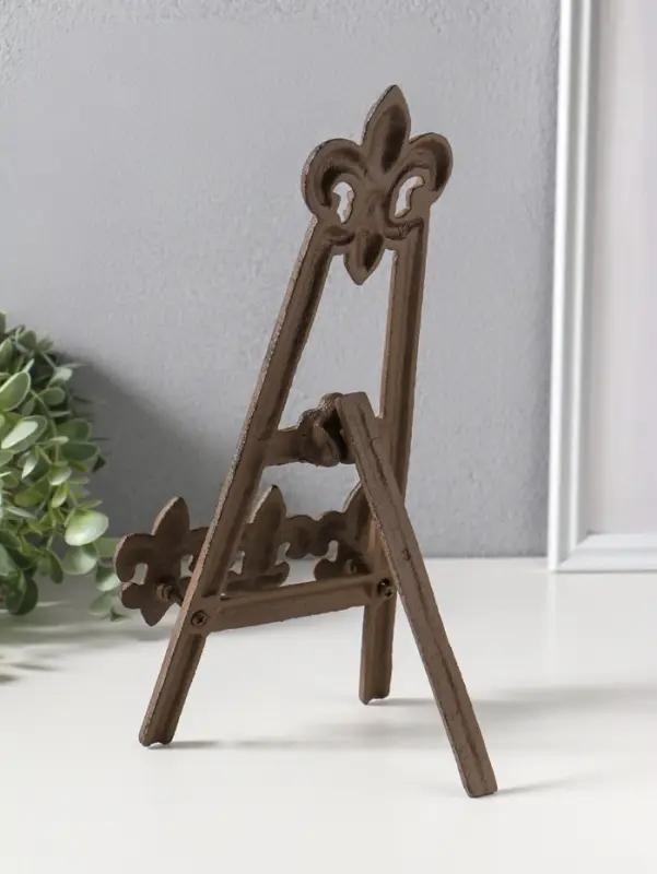 Подставка-держатель для книг чугун "Геральдическая лилия" 16х18х29 см