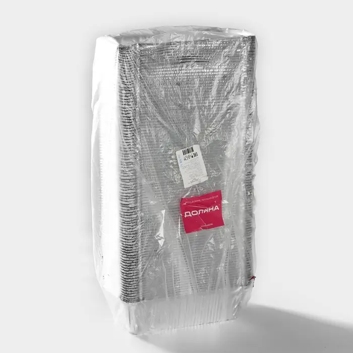 Форма для выпечки и запекания Доляна, 900 мл, 22×11×6.5 см, фольга, серебристая Форма для выпечки и запекания Доляна, 900 мл, 22×11×6.5 см, фольга, серебристая