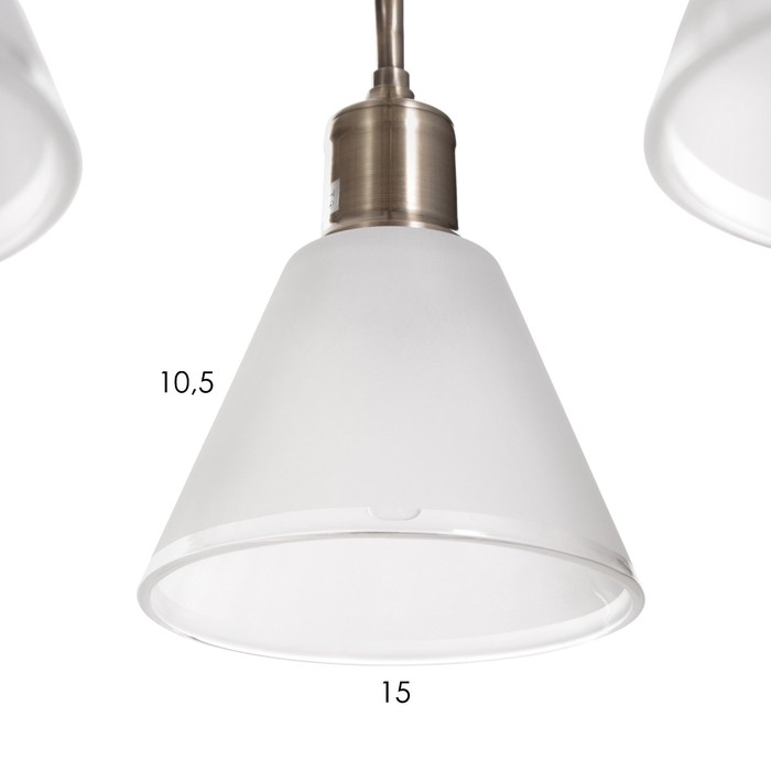 Люстра Люстра "Люси" 5х60Вт Е27 Античная бронза 60х60х29см