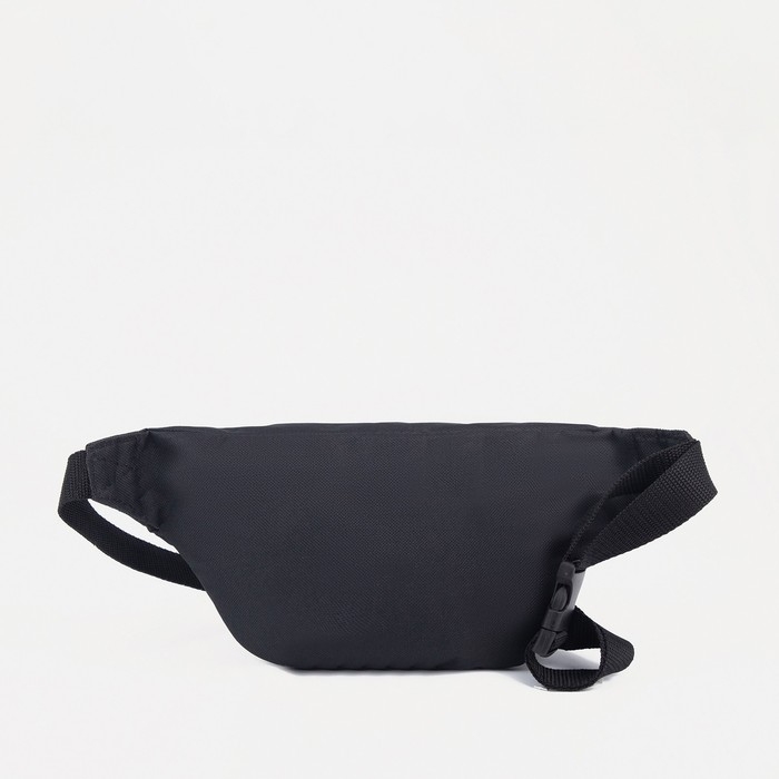 Поясная сумка на молнии, цвет чёрный Поясная сумка на молнии, цвет чёрный
