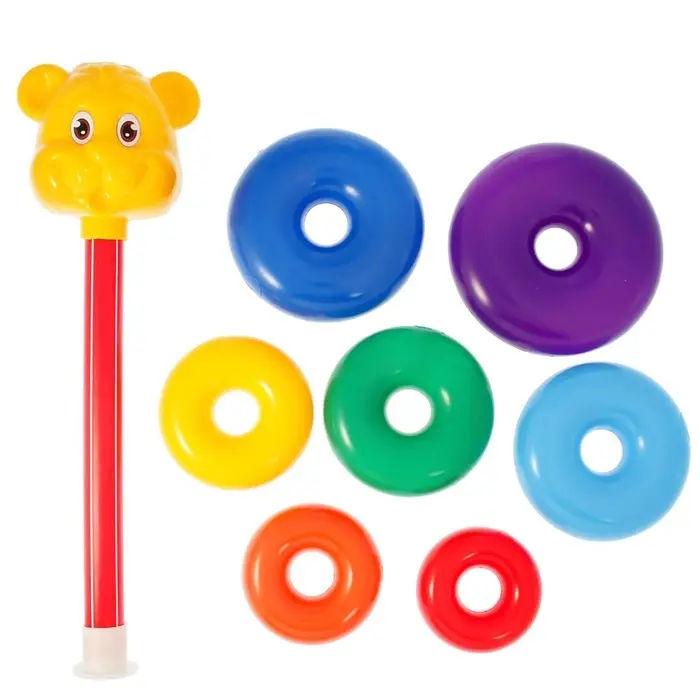 Пирамидка детская &laquo;Мишка&raquo;, 7 колец