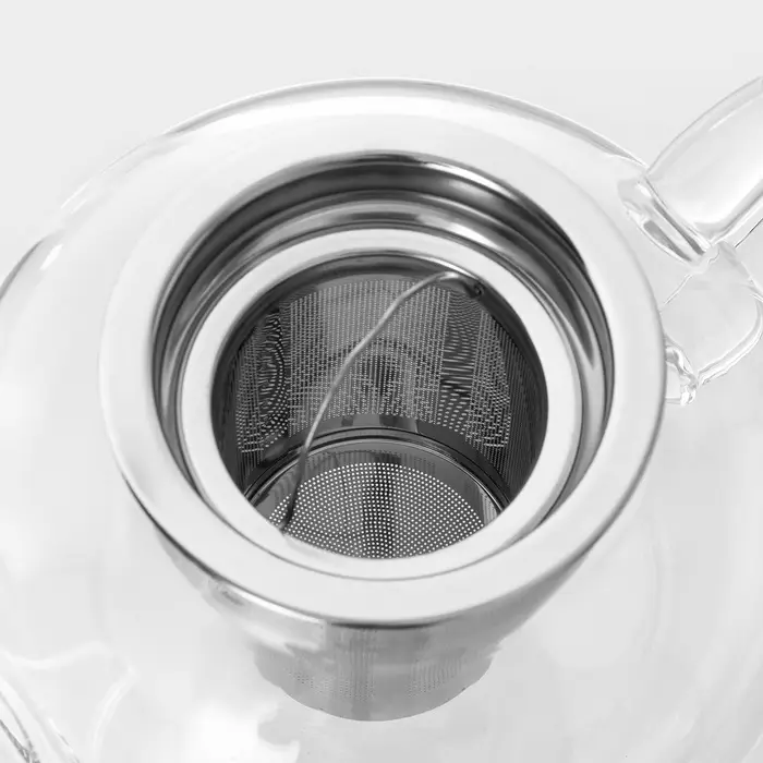 Чайник заварочный &laquo;Калиопа&raquo;, 1 л, металлическое сито, стекло