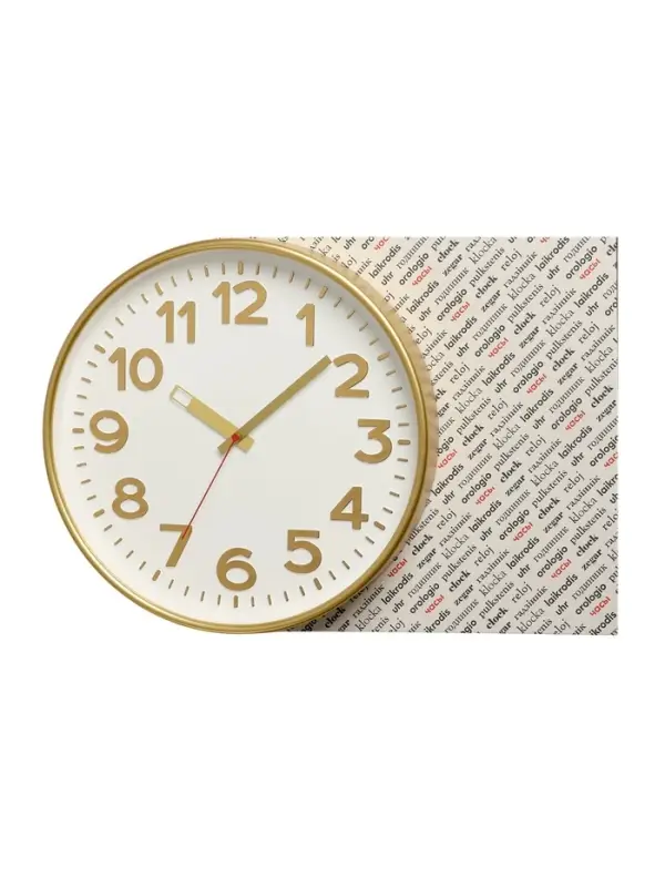 Часы настенные &laquo;Классика&raquo;, d=30.5 см, золотистые