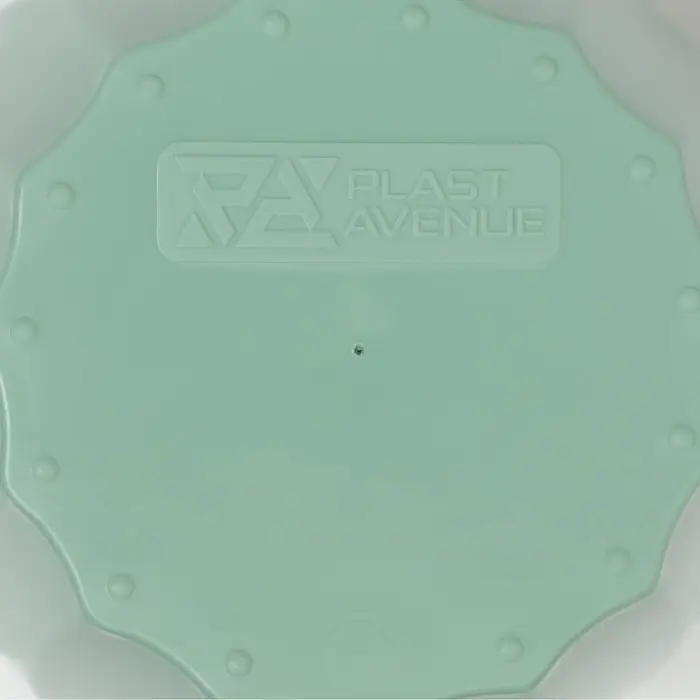 Кашпо для цветов со вставкой &laquo;Флюте&raquo;, 1.9 л, цвет нефрит