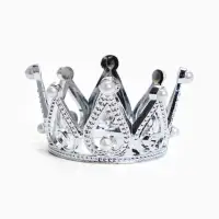 Топпер для торта &laquo;Корона&raquo;, 6.5&times;3.5 см, серебряный