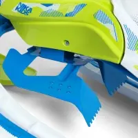 Снегокат Snowpatrol 2, со спинкой, с фонариком, белый, синий, SND4P/3 Nika Kids