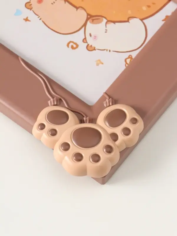 Фоторамка пластик 13х18 см "Капибара" шоколад, горизонталь 3,2х24,5х19,5 см