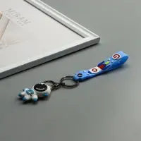 Брелок для ключей на кольце &laquo;Космонавт в бело-голубом скафандре&raquo;, с браслетом и карабином, 4.5&times;2.4&times;3.2 см МИКС