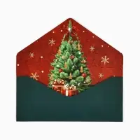 Конверт для денег подарочный &laquo;С Новым годом!&raquo;, софт-тач, тиснение, 19&times;9 см