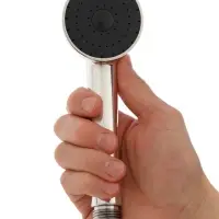 Лейка для душа ZEIN Z0210, 1 режим, d=60 мм, пластик, хром с черной вставкой