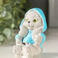 Статуэтка "Кролик в худи" 7х5х4 см, серый