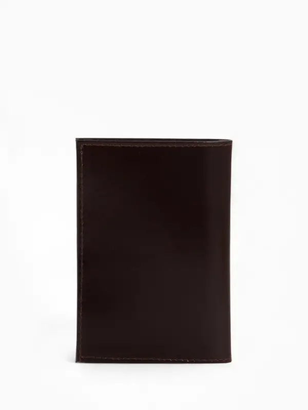 Обложка на военный билет из натуральной кожи, коричневая